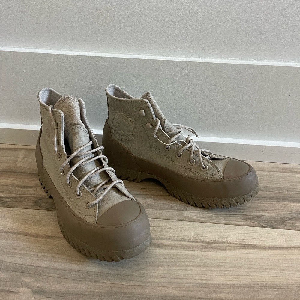 Converse Women's High-Top Sneakers in Taupe